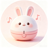 小兔头节拍器图标